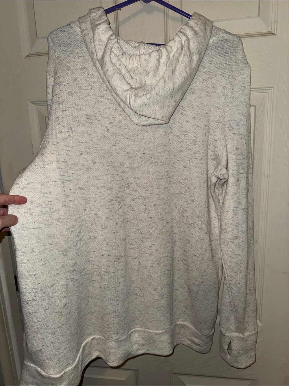 Motherhood White Heather "#MILKMACHINE" Nursing Hoodie - Picture 7 of 8
